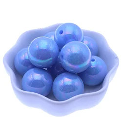 New Design Pale Pink AB Color Loose Round Gumball Chunky Beads, 6MM to 20MM, 22MM Fashion Plastic Chunky Beads