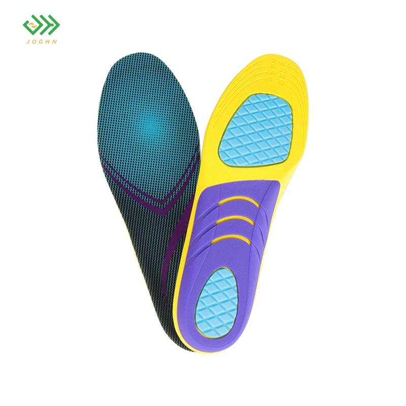 JOGHN High Elastic Sports Insole Breathable Shock Absorption Thickening Sweat-absorbing Insole Basketball Running Insole Message