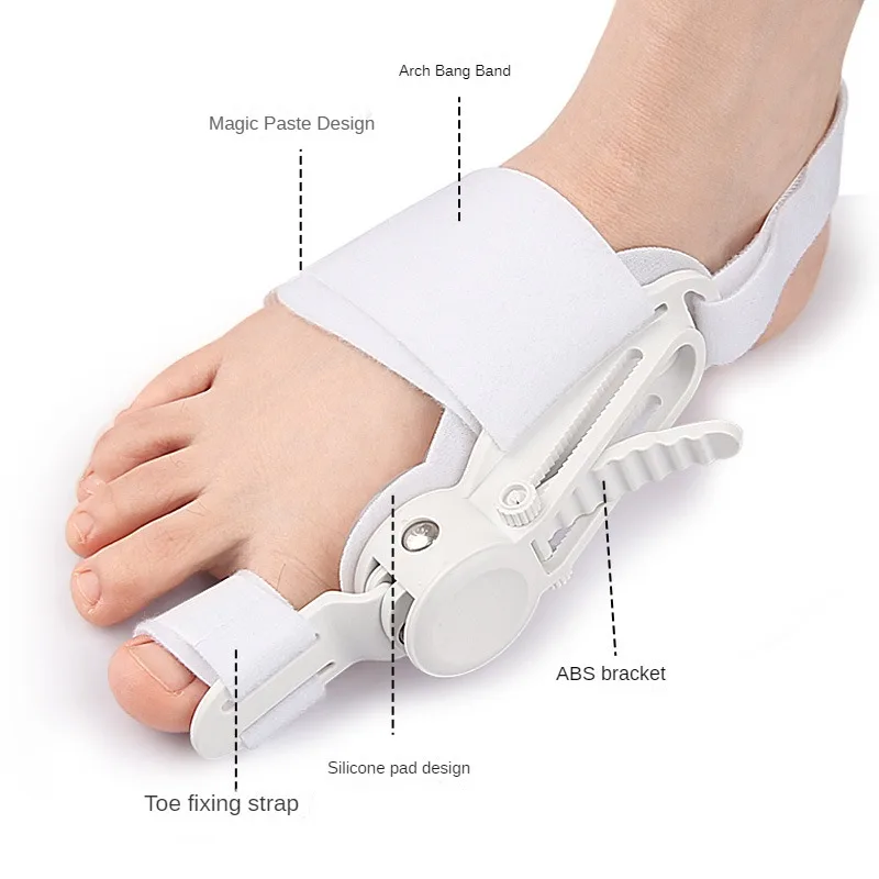 Bunion Corrector for Big Toe Press Button Bunions Correction Orthopedic Toe Straightener with Bunion Relief