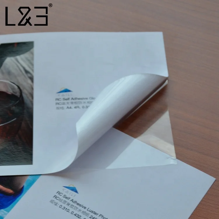 L&B High Quality Waterproof RC Self adhesive Gloss Matte Luster Photo Paper Rolls Sticker A3 , A4 , 4R