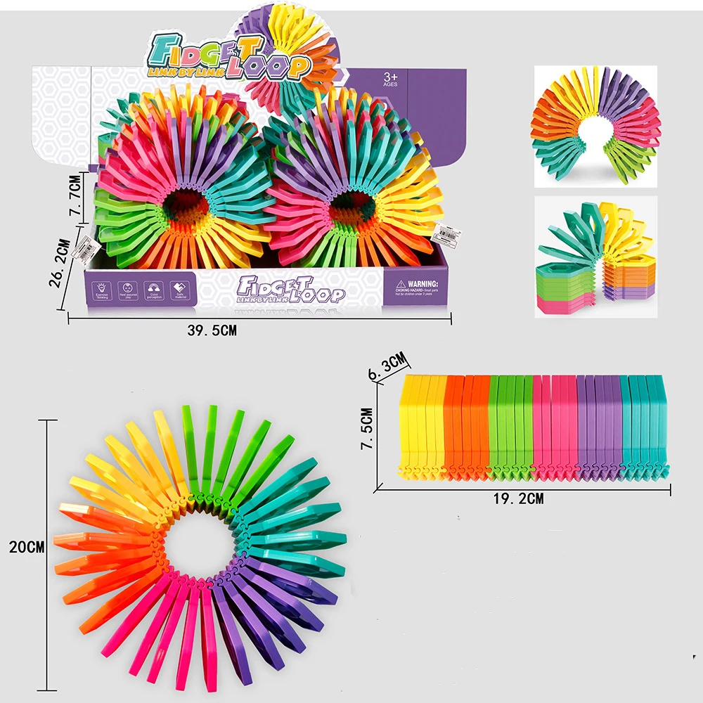 New product fun relaxing intellectual folding Slap toy rainbow wreath variety decompression artifact Toys