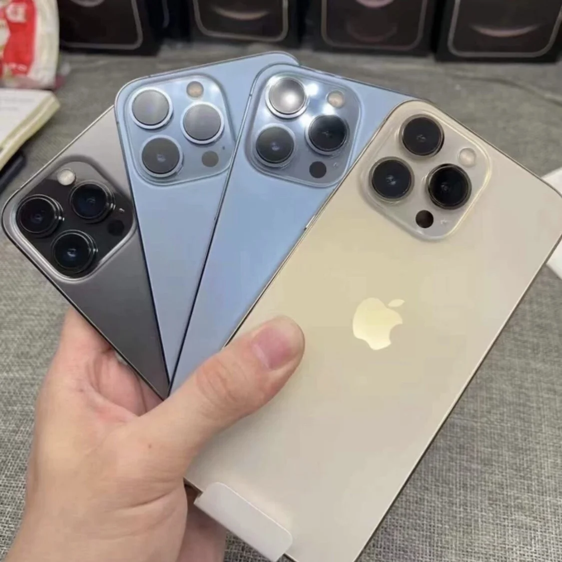 Оригинальный iPhone 13pro 13proMax разблокированные б/у телефоны 5G 128/256/512 ГБ для мобильных телефонов смартфонов 13 13mini