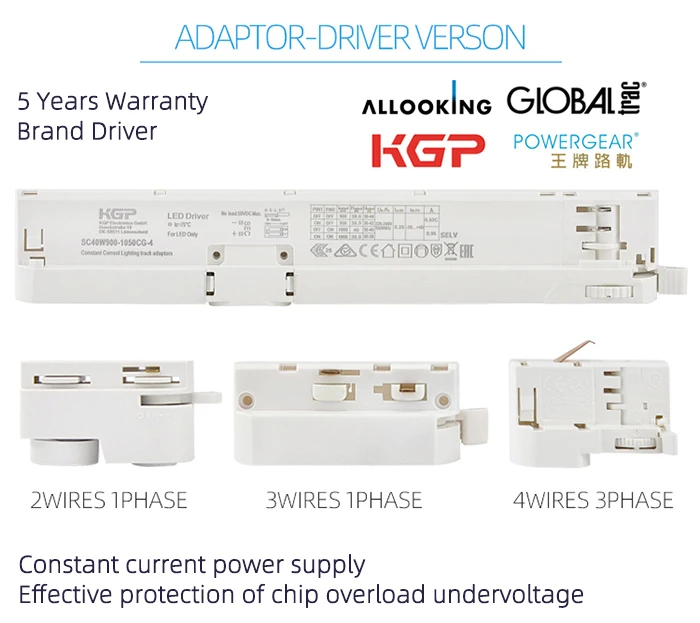 RONSE LED Track Lamp 20w Cheap Price 30w Black Light  Cob Dimmable 3 Phase 3 Wires 10w Track Lights 4000K