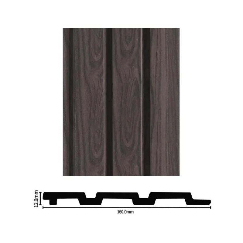 Competitive Price TikTok Cladding Wall 3D Foam PVC Wooden Style Heat Insulation Alternative Fluted Plastic Interior Wall Panel