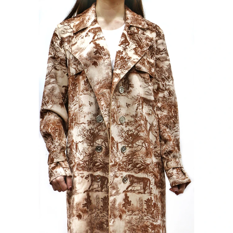 Новые продукты 2021 модное пальто с принтом 90% Polyester10 % спандекс Подводное замши рисунком «Тигр» из полиэфира