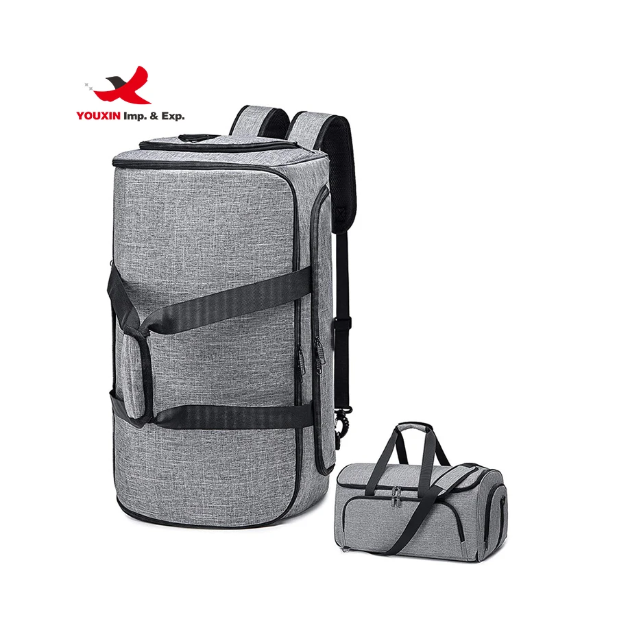 Factory Custom Multifunctional Oxford Foldable Garment Suit Bag Waterproof Lightweight Large Business Travel Duffel Bag