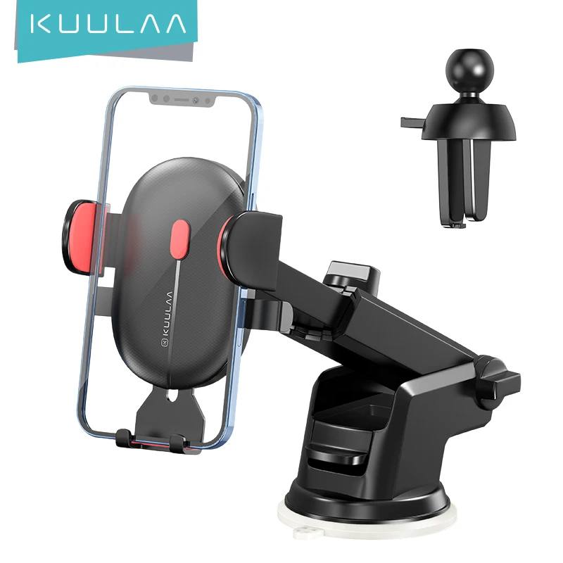 KUULAA Universal 360 Rotation Two-Stage Telescopic Stable Multifunctional Car Holder
