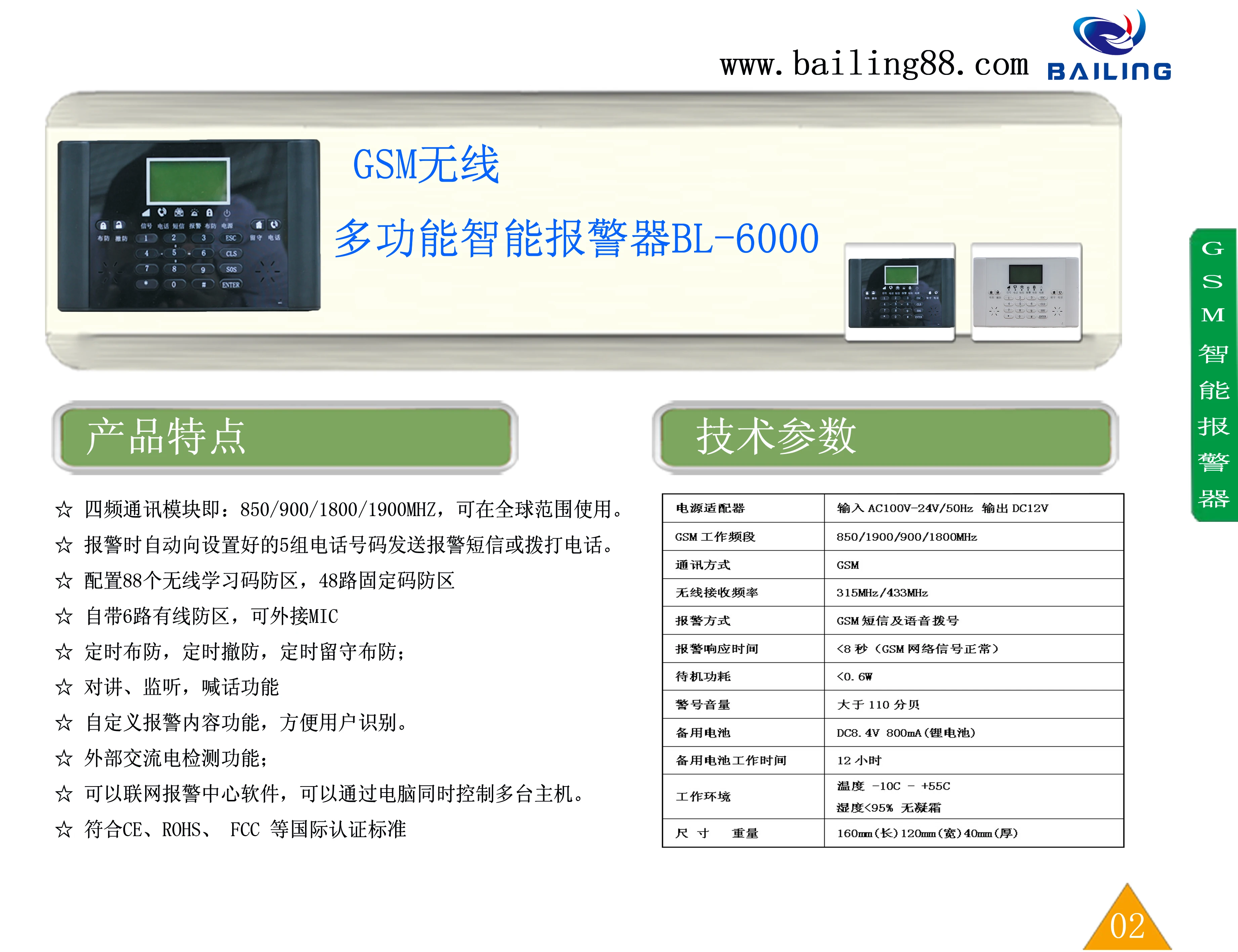 Hotsale OEM ODM Беспроводной Дым анти огонь системы SMS 110DB сирена оповещения GSM сигнализация дом сигнализации