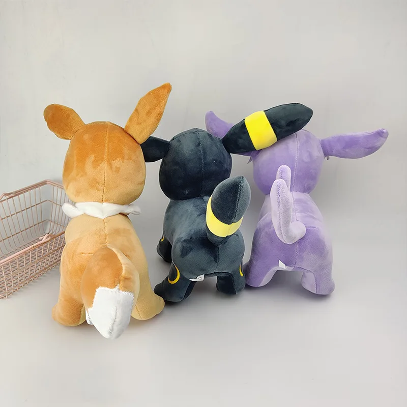 Anime Pokemon Character Standing Posture Eevee Plush Doll Anime Plush Toy Claw Machine Doll