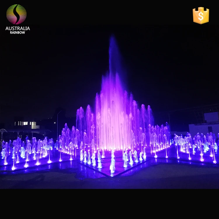 Mexico Musical Water Curtain Cascading Dry Deck Fountain Dancing with Factory Price Nozzle