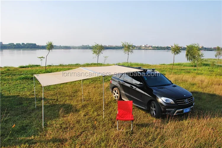 Retractable roof car tents side awning 4x4 4wd awning for camping