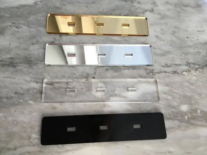 2021 Freestanding Table Signs Gold Mirror Clear Acrylic Place Card Standing Weeding Laser Cut