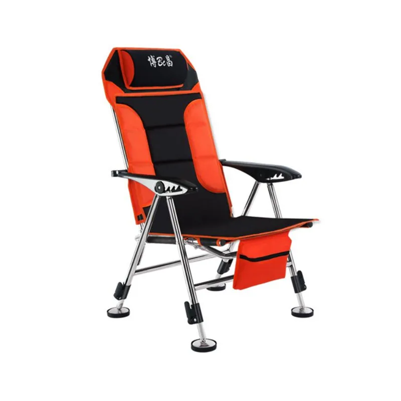2020 Hot New Products Foldable Adjustable Outdoor Orange Folding Chairs Fishing Chair Carp