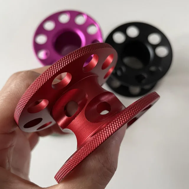 aluminum scuba diving finger reel spool