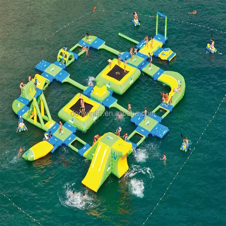 high quality aqua park floating water park obstacle course sport parks for adults and kids pvc inflatable modular water parks