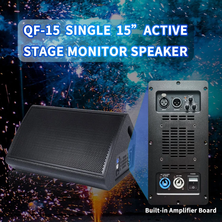 Sinbosen Professional QF-15 2 Way Speaker 450W Power Sound Line Array Powerful Stage Monitor Active Speaker