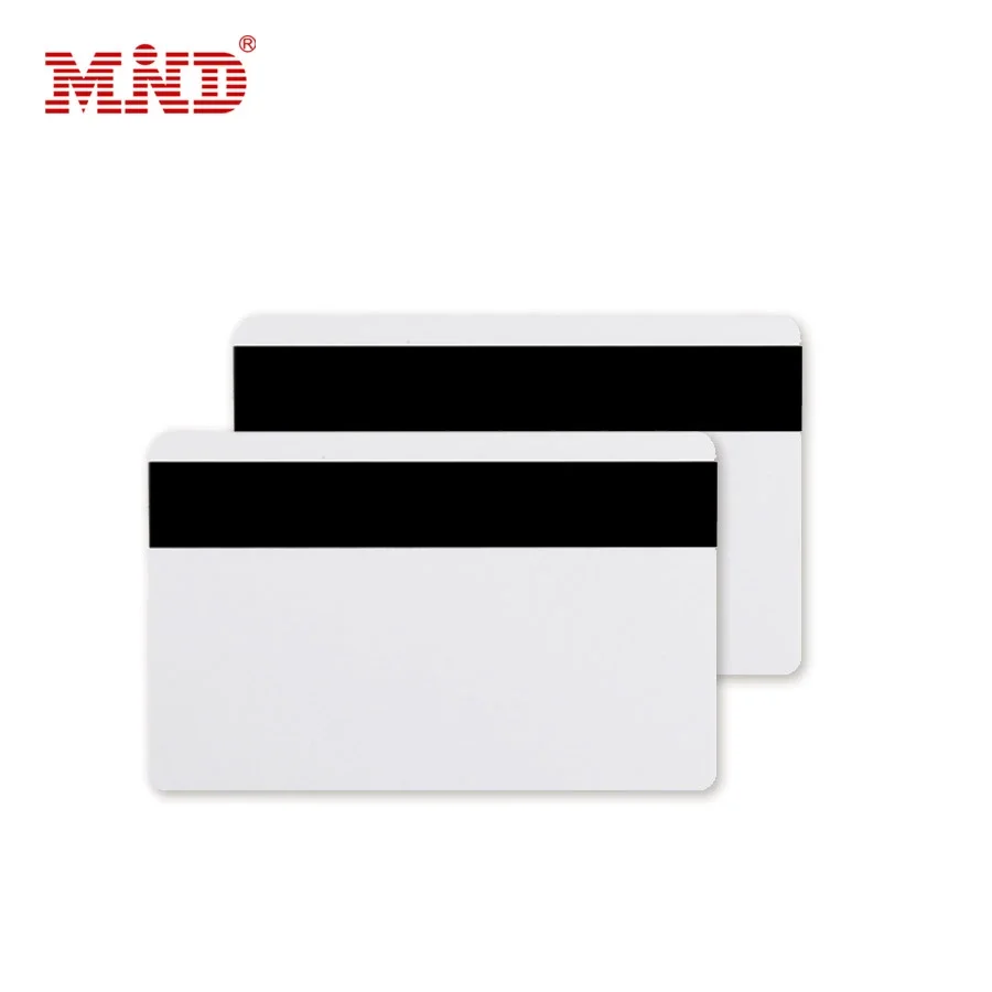 Blank 4442 White CR80 Pvc / Paper Magnetic Strip Chip Cards Hico Loco Magnetic Stripe Pvc Card With Hico 2 Track