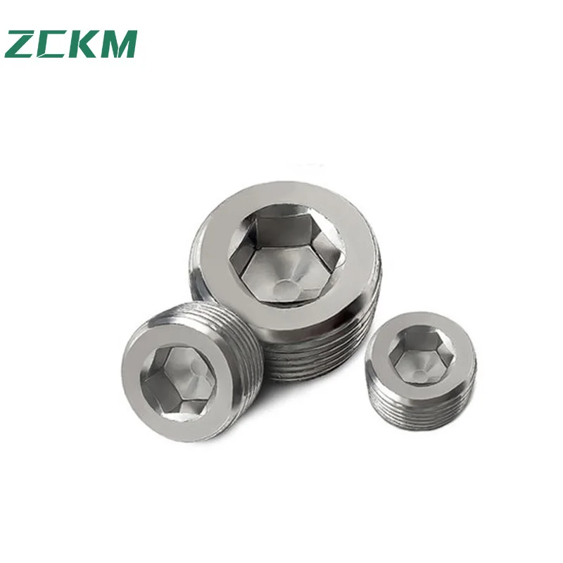 Pneumatic Pipe Connectors Plug High Quality Inner Hexagonal Brass Oil Metal Plug BD-01/02/03/04 1/8 1/4 3/8 1/2 Square Flexible