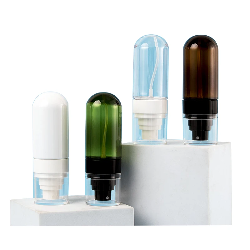 Blue Facial Cleanser Pump Covers Bottle Skin Care Container Hand Sanitizer Spray Empty Plastic Upside Down Pump Bottle Gel