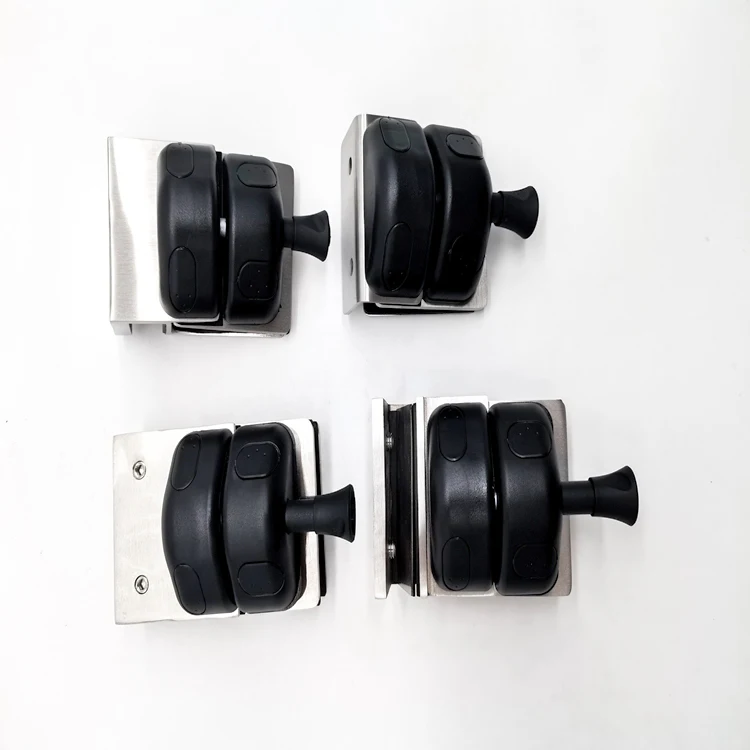 Swimming pool fence glass railing hardware stainless steel latch glass gate hinge