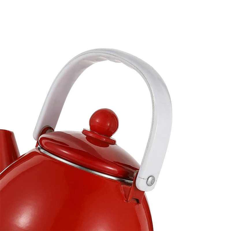 In stock 1.6L 2.5L 3L  enamel camping stainless steel lid enamel coffee pot for home use