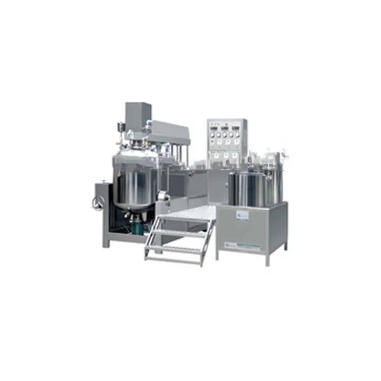 Лаборатория использовать вакуумный смешивания гомогенизатор для небольшой партии косметический крем эмульгирования