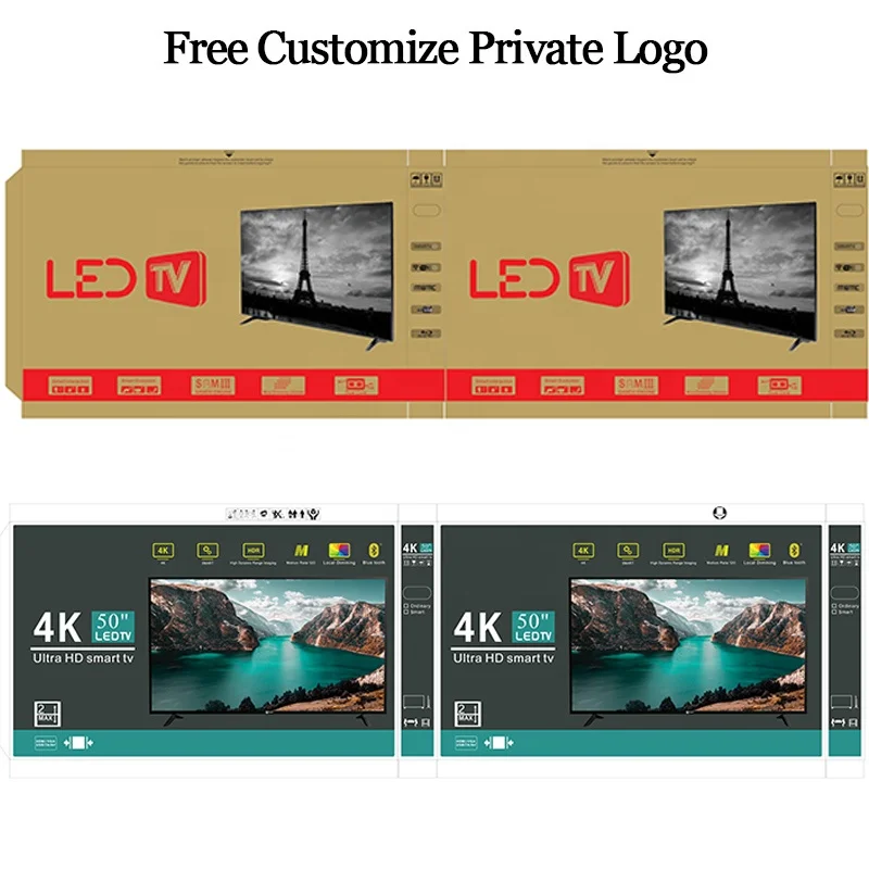 Custom 50inch WiFi Android Smart Tv 4K UHD LED Tv 50 Inch Smart Tv Television