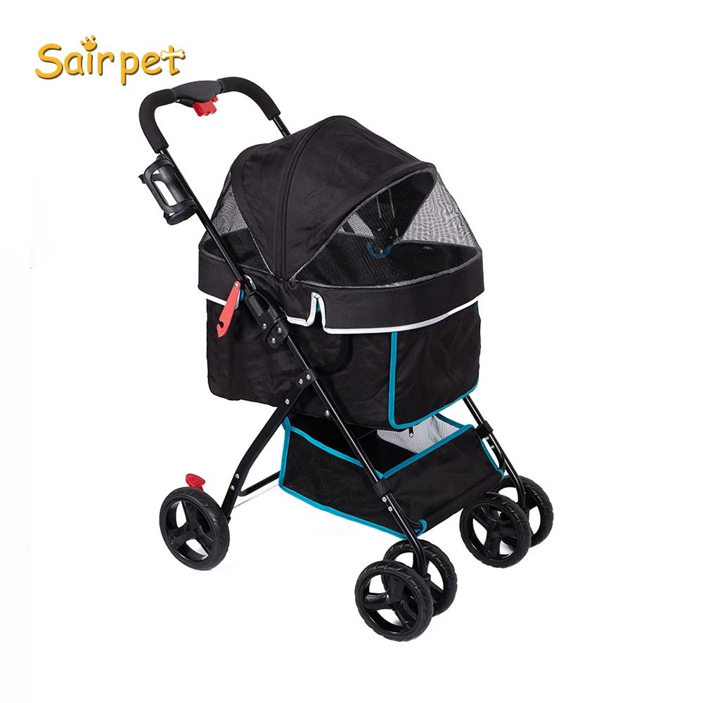 Pet Cart Dog Out Trolley Cat Cart One-click Folding Quick Installation Two-way Pet Cart Stroller