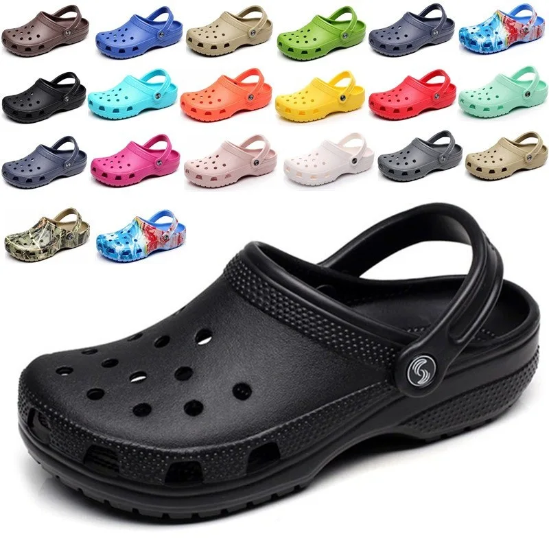  Custom Logo Eva Flat Sabot Zuecos Men Women Clogs Crocks Shoes