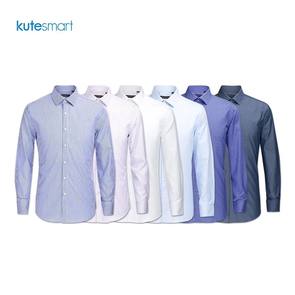 Kutesmart Clothes 100 Cotton Formal Long Sleeve Oem Designer Fashion Summer Men Shirt