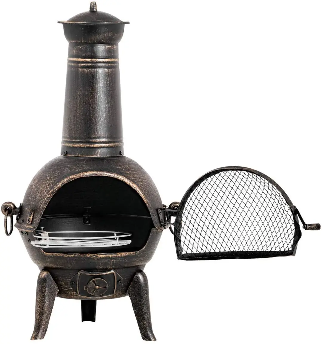 Cast Iron Popular Outdoor Heat Resistant Paint mini Chimineas