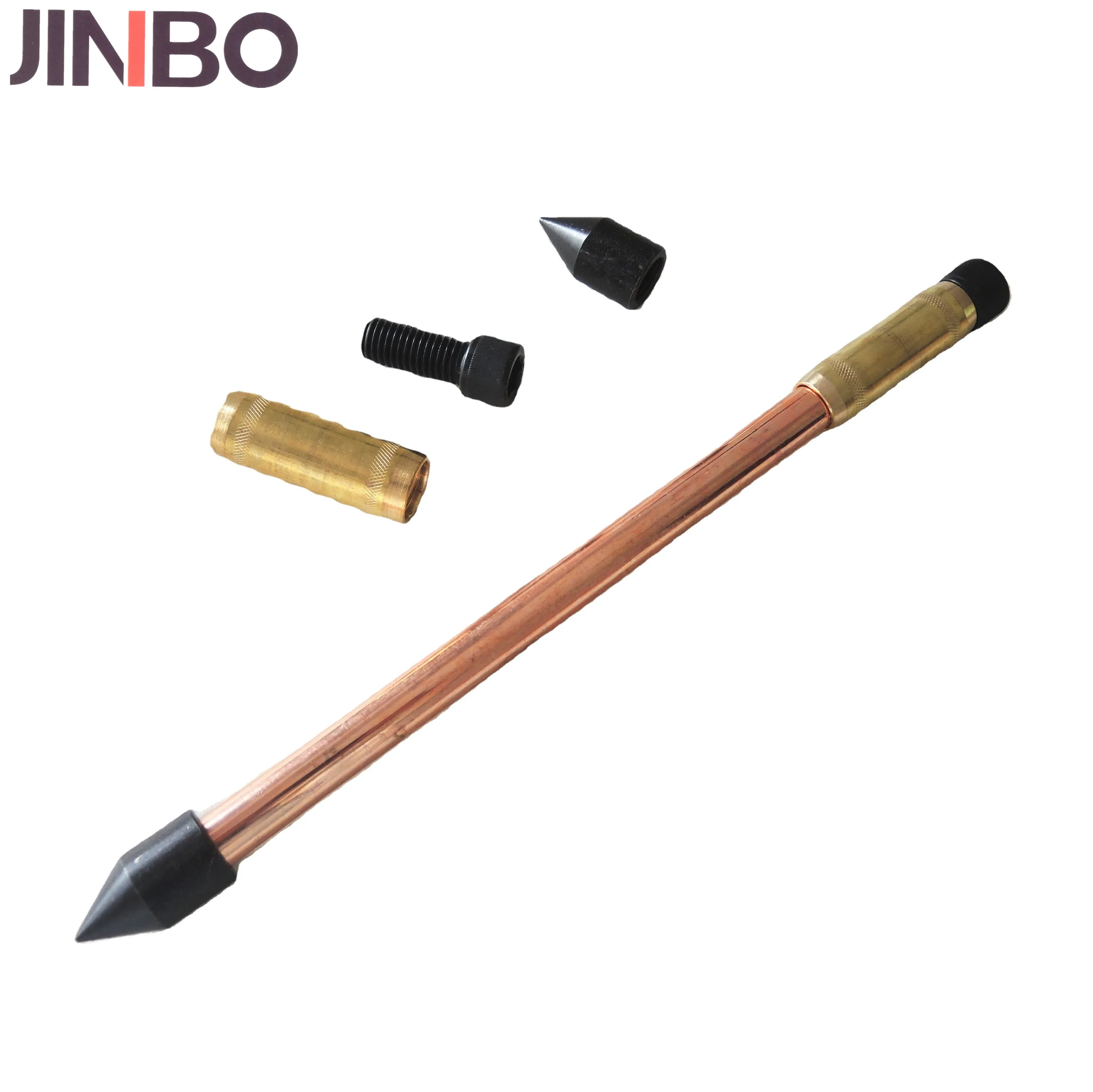 JINBO lightning protection system copper clad steel earth electrode cheap copper earth rod
