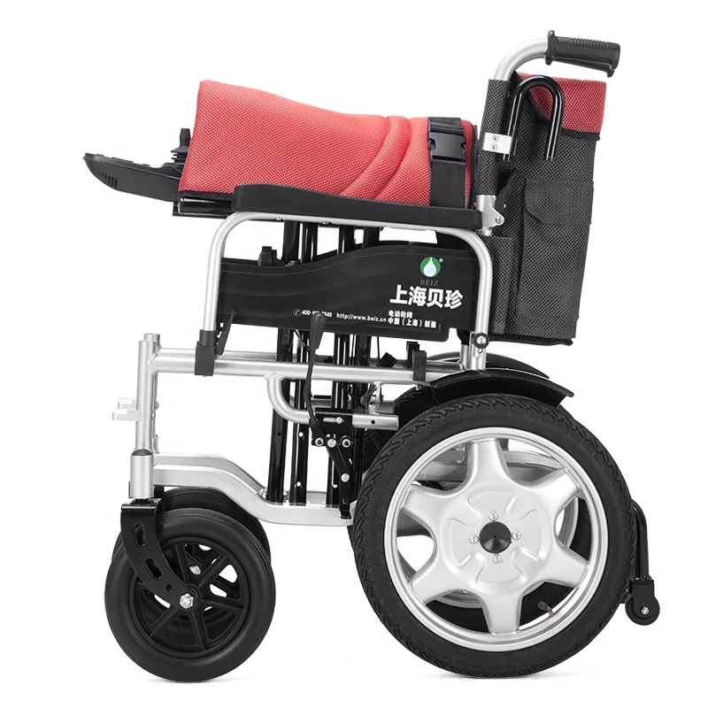 Transport ultra lightweight Electric Wheelchair Factory in China Aluminium Alloy Foldable Economic Cheapest Wheelchair-BZ-6401N