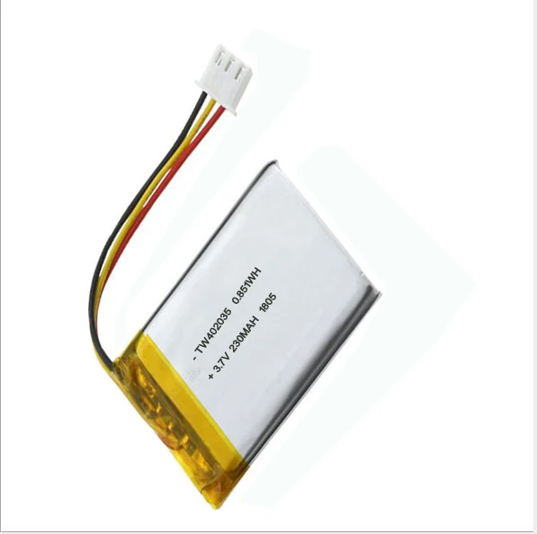 402035 402040 3.7V recharge small lithium polymer battery 240mah