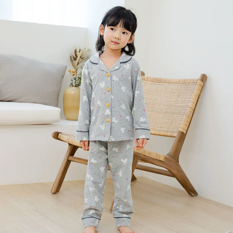 New Fashion Long Sleeve Kids Nightwear Cotton Matching Family Pajamas Sets