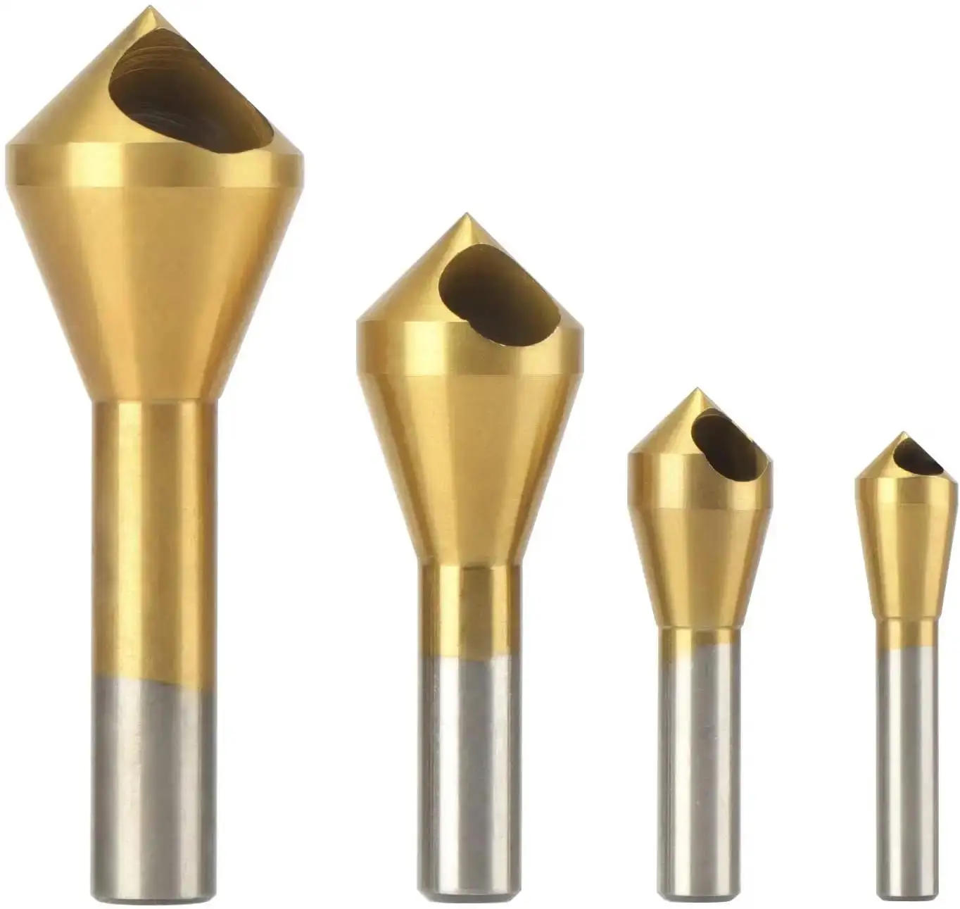 Titanium Countersink Deburring Drill Taper Hole Cutter Steel Aluminum Countersunk Head Chamfering Tools