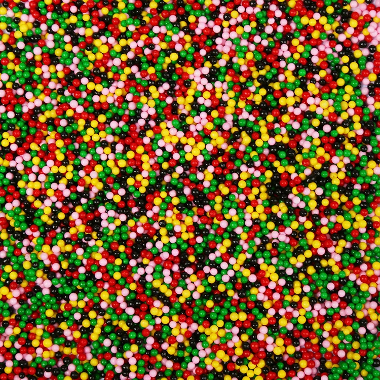 Красочный Рождественский посыпанный сахаром бисер смешанный съедобный посыпанный торт украшение сахарный жемчуг