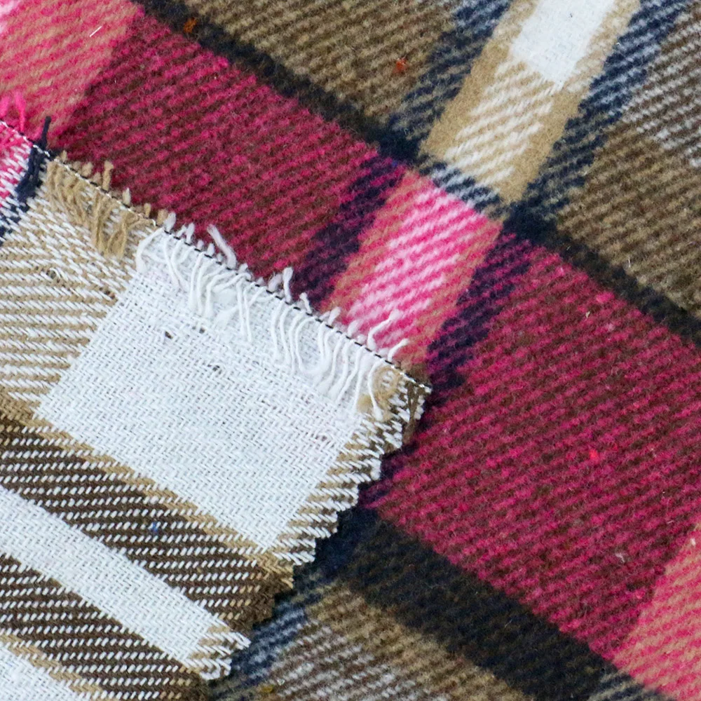Flannel plaid textile Custom cotton flannel fabric