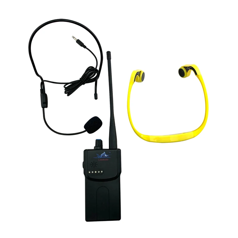 New Technology Real Time Communication Bone Conduction Headphone Waterproof Wireless Portable Saltproof Long Range 1km 7 Channel