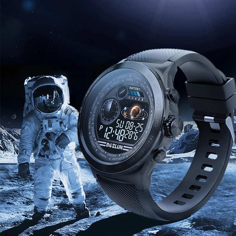 2021 New Style 8 Sport Modes Medical Grade Rate Message Notification Astronaut Watch Waterproof  Fitness Bracelet  Smart Watch