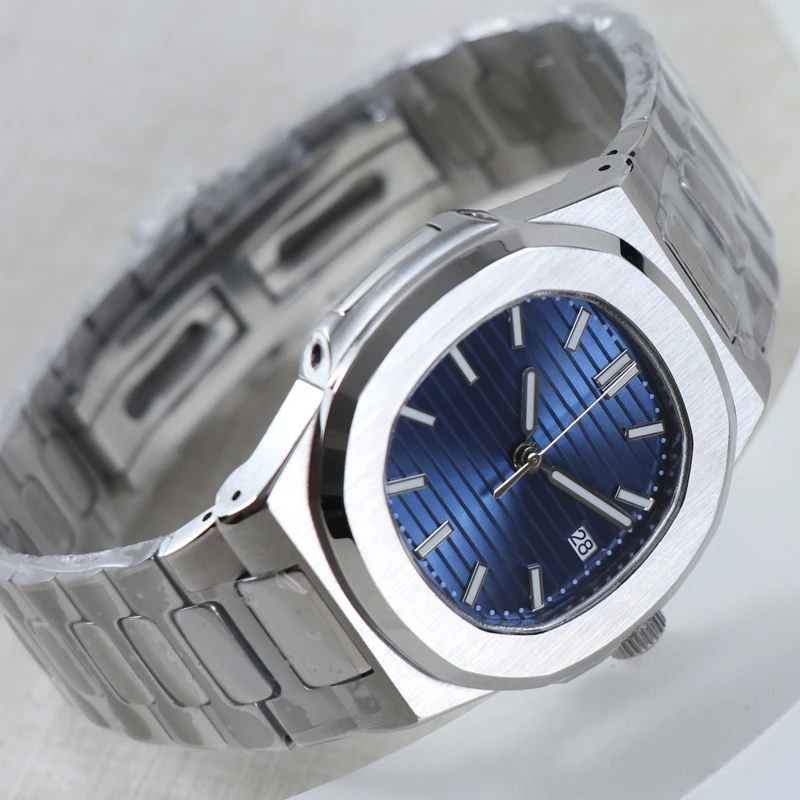 Minutetime No DIY logo Watch Automatic Movement NH35 Watch Mechanical Watches For MEN Luxury Strap NH35 Sterile Dial Waterproof