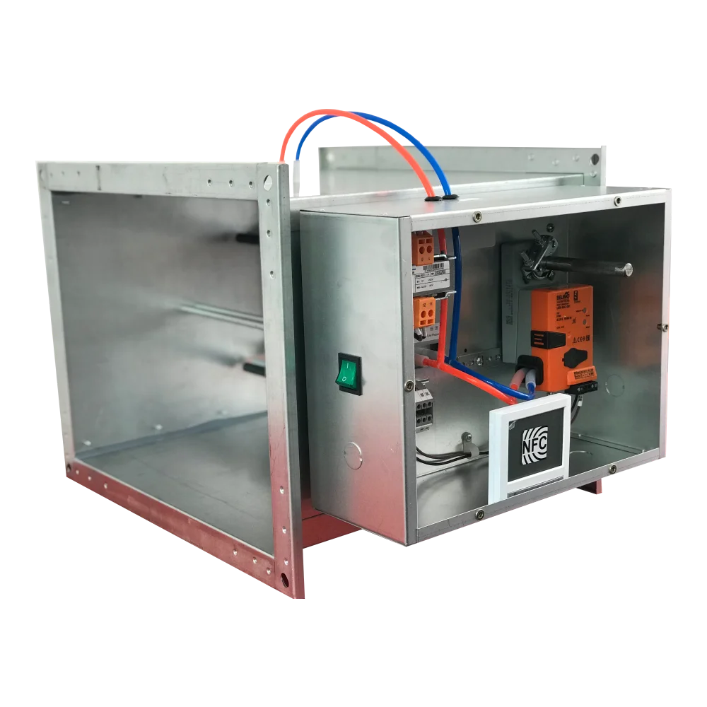 Rectangular single duct pressure independent  VAV box terminal