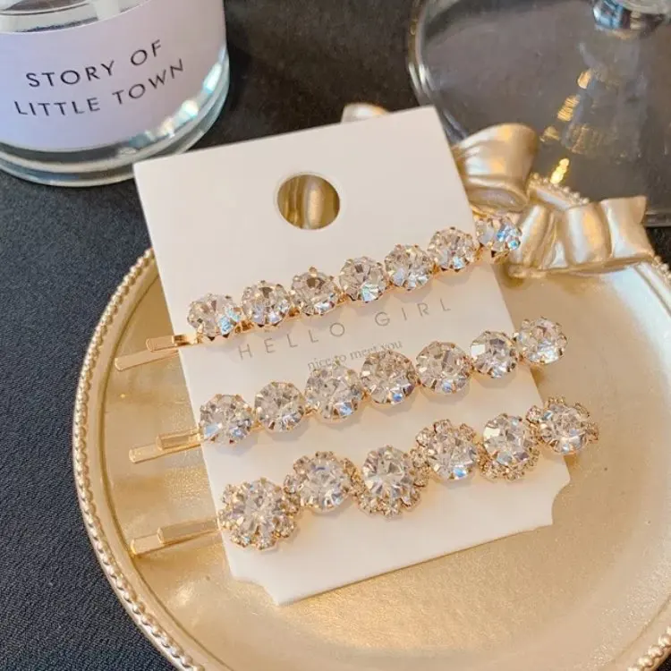 Super Flash Rhinestone Hair Clip Combination High Quality Luxury Diamond Hairpin Women Barrettes