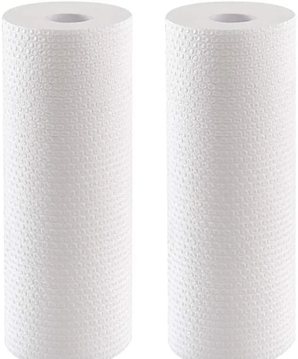 Cellulose Viscose Polyester Kitchen Cleaning Wipes Eco-Friendly Woodpulp Towels with Printed Logo and Woven Wave Pattern