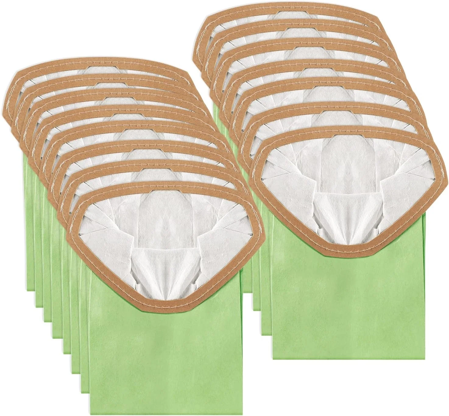 For ProTeam Super Coach Pro 6 GoFree Flex Pro and ProVac FS 6 Vacuum Open Triangular Replacement 107314 Micro Filter Bags