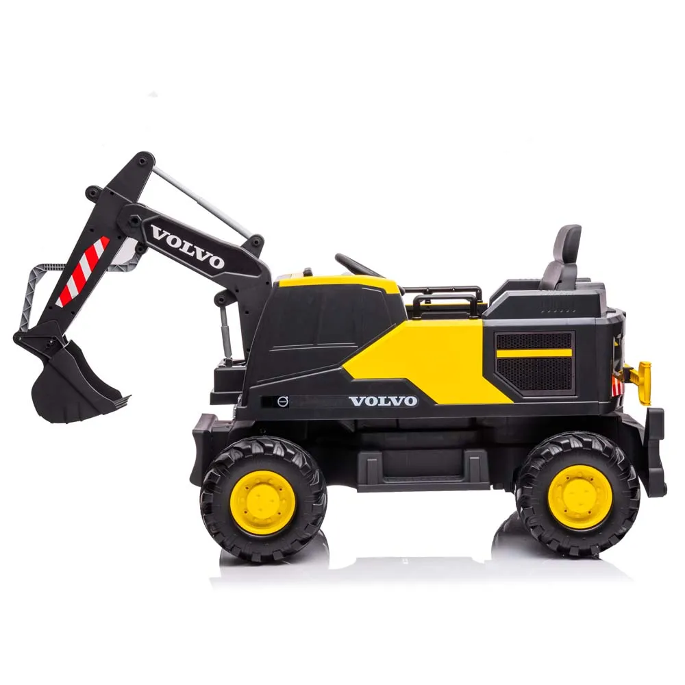 Unisex Volvo Excavator Kids Ride-on Car Plastic PP Toy Remote MP3 Function Pedal Four Two 2-4 Years Licensed EN71 Certified