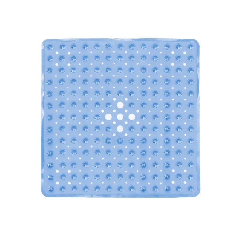 European trendy design Amazon safety PVC non slip bubble bath mat anti skid bathtub kids shower mat with drain hole suction cups