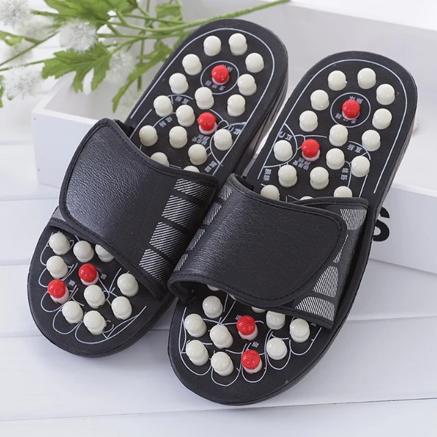 Foot Massage Slippers Acupuncture Therapy Massage Shoes For Foot Appoint Activating Reflexology Feet Sandal Vibrating Shoes