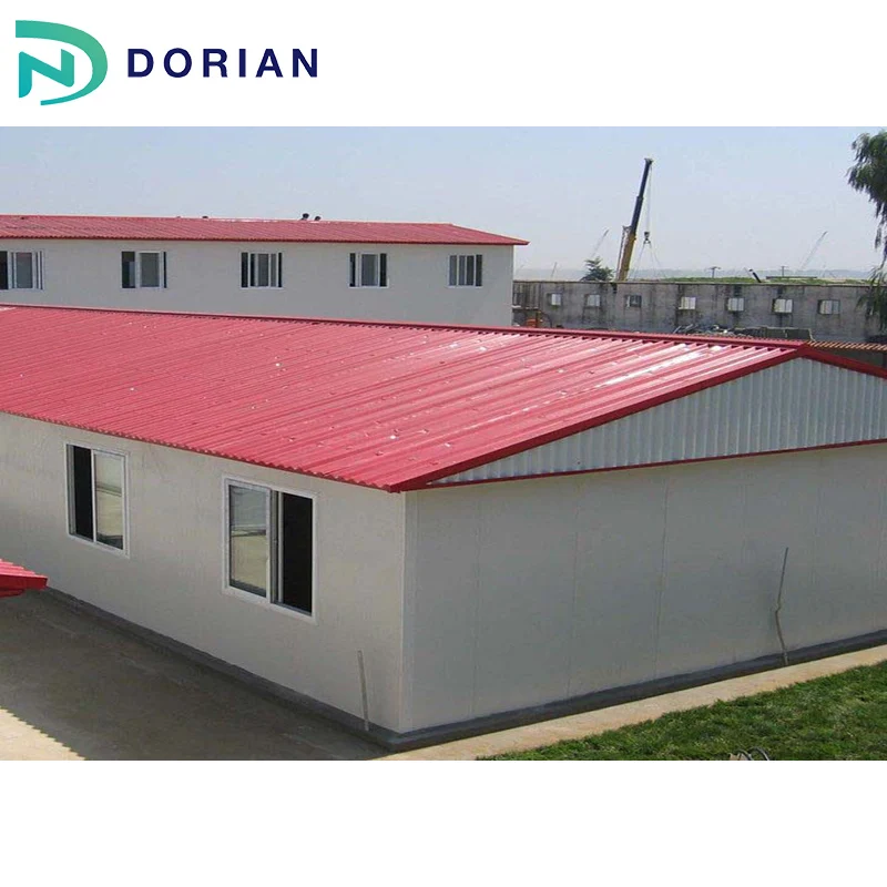Mobile Sandwich Panel Structure Steel Prefab Warehouse With Steel Beams