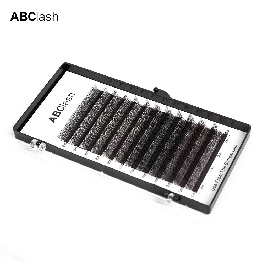 Hand made Korea PBT Fiber C Curl 0.07mm eyelash extension yy shape lashes